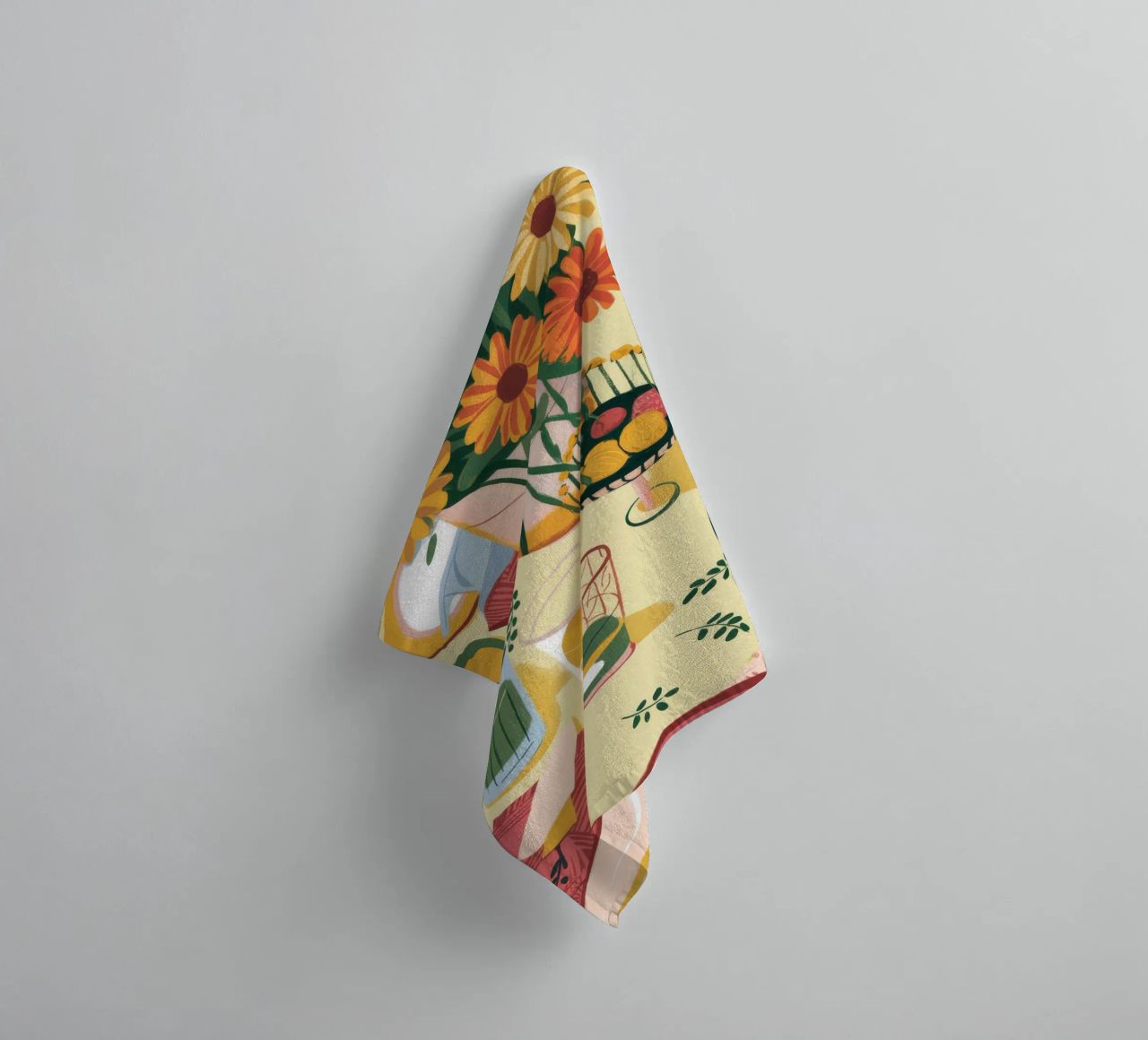 Sunflower Table Setting towel by Kamera Obskura