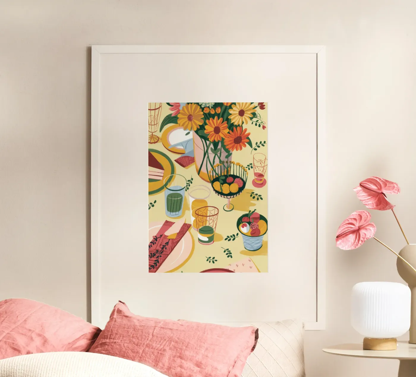 Sunflower Table Setting poster by Kamera Obskura
