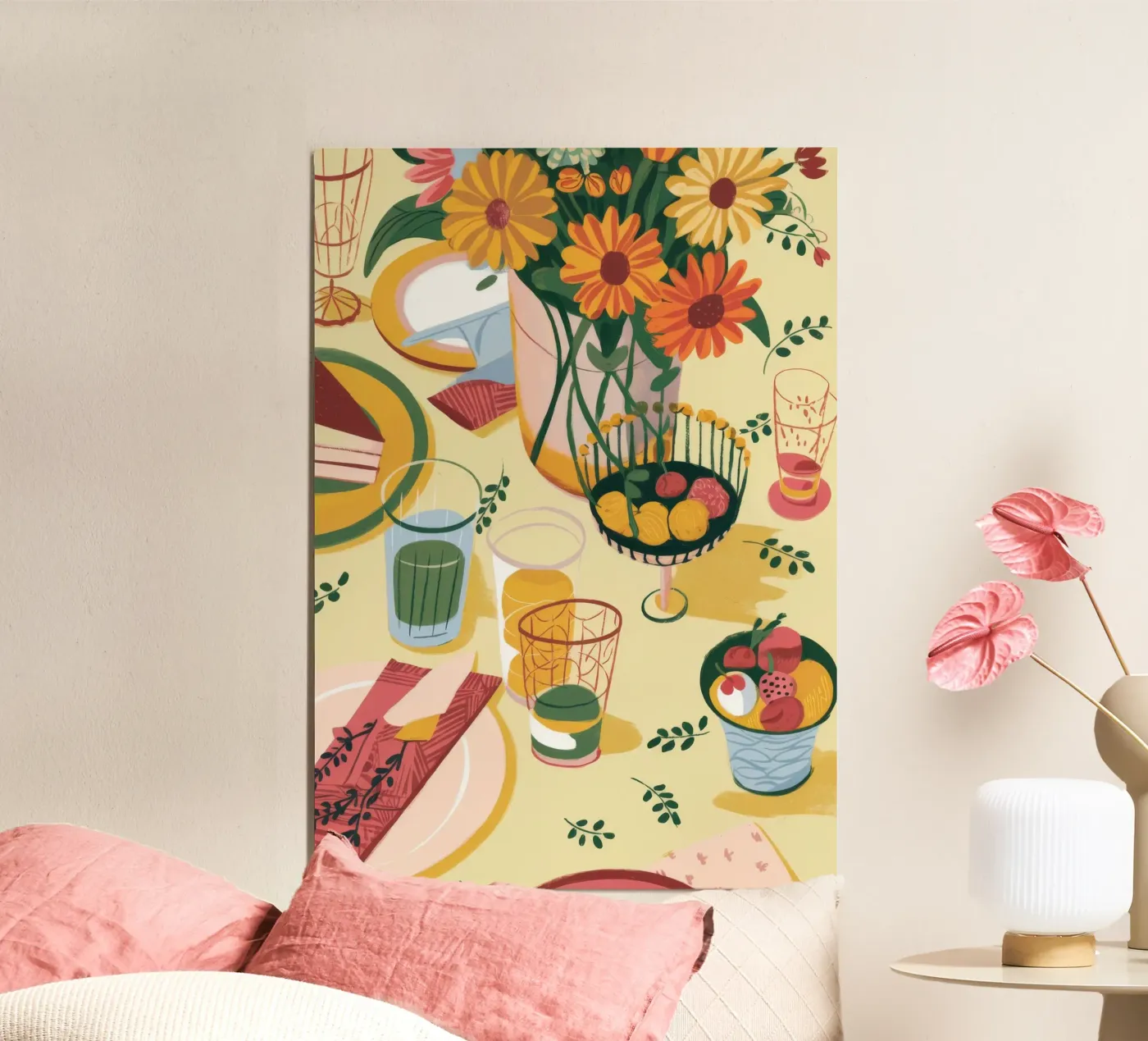 Sunflower Table Setting poster by Kamera Obskura