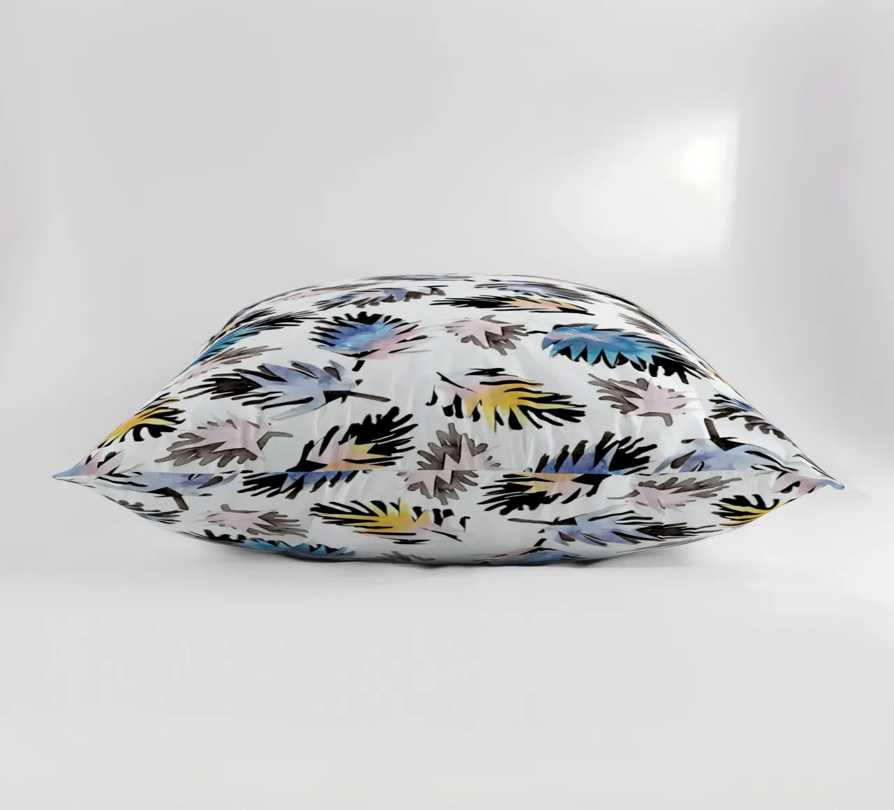 Palm Leaves decorative cushion by Farina Kuklinski