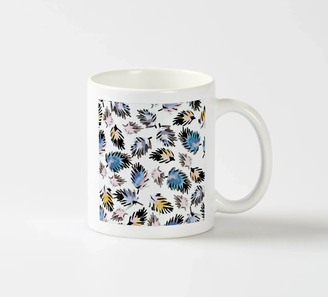 Palm Leaves ceramic mug by Farina Kuklinski