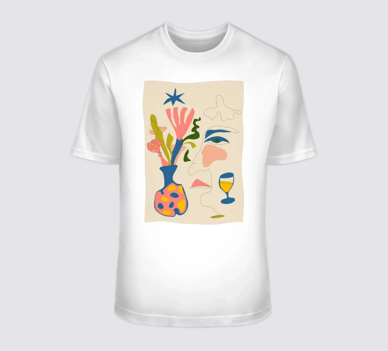 Abstract Face Vase t-shirt by Kamera Obskura