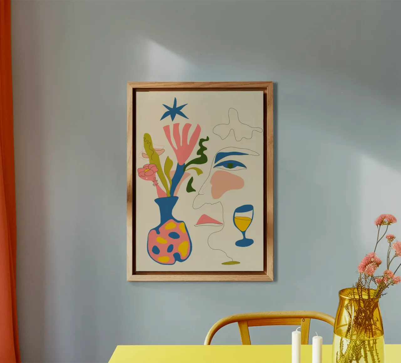Abstract Face Vase forex plate by Kamera Obskura