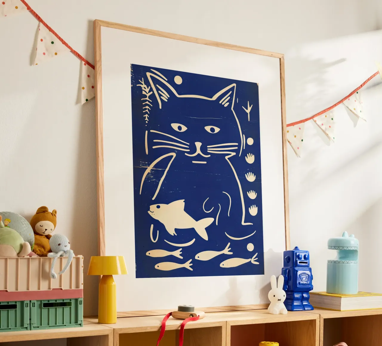 Gatto e pesce carta hahnemühle da DaarbyN