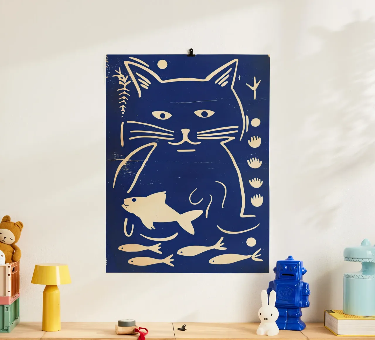 Gatto e pesce carta hahnemühle da DaarbyN