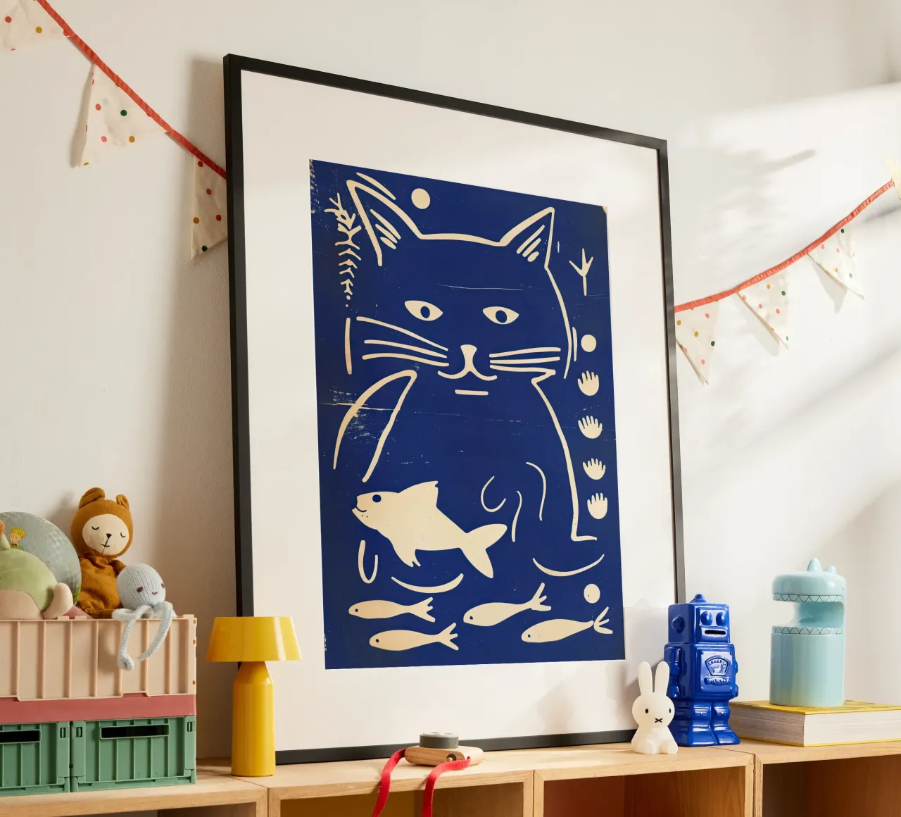 Gatto e pesce carta hahnemühle da DaarbyN