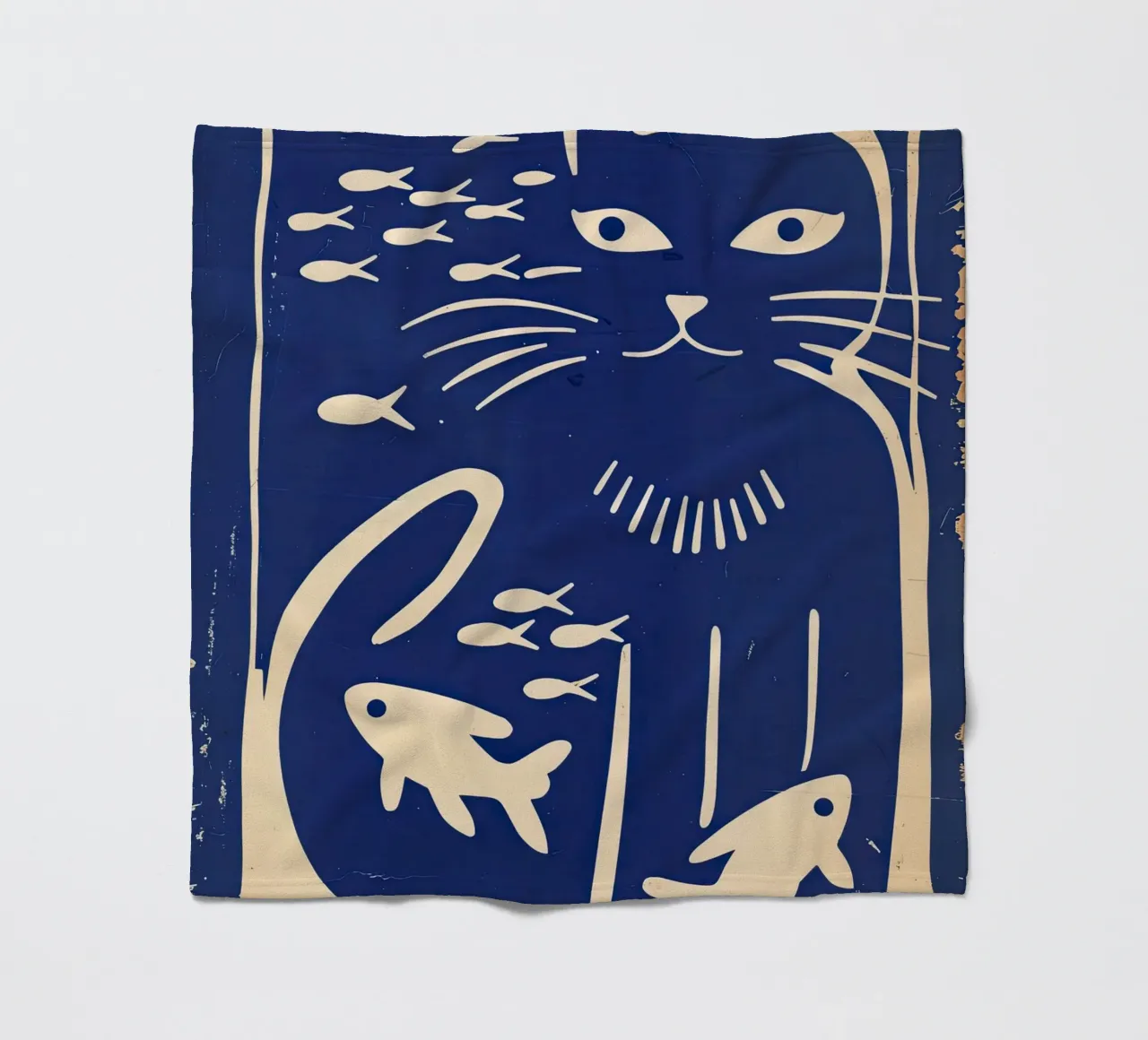 Gatto e pesce coperta in pile da DaarbyN