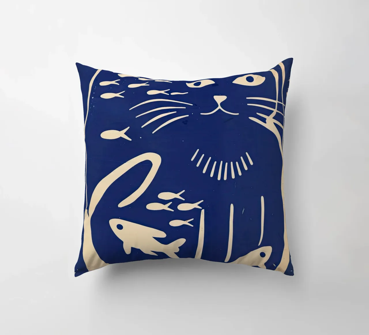 Gatto e pesce cuscino da DaarbyN