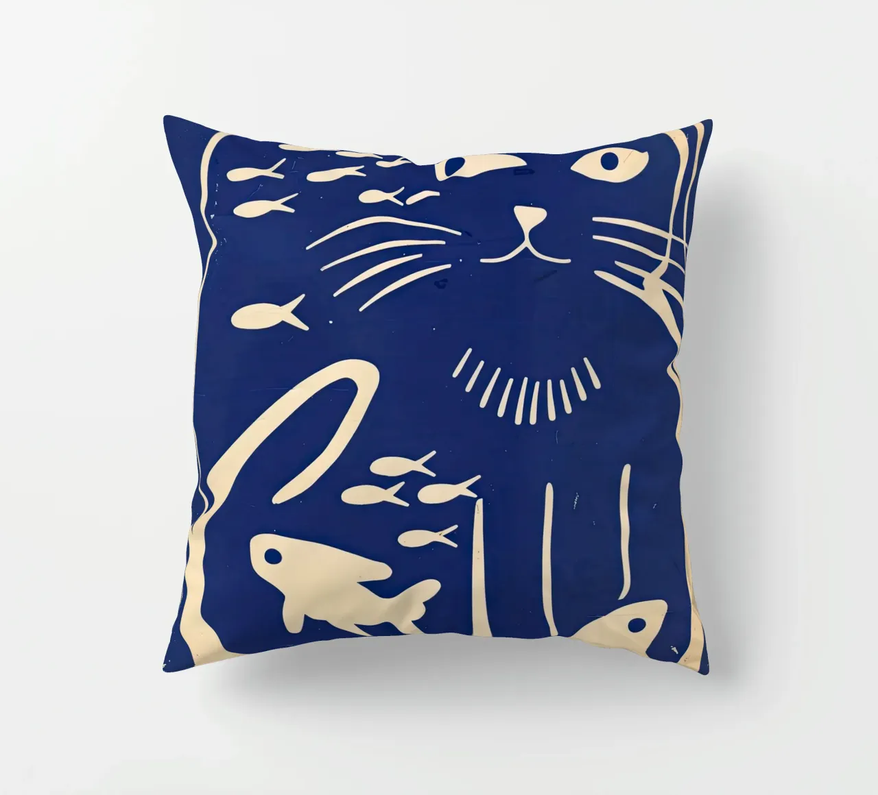 Gatto e pesce cuscino da DaarbyN