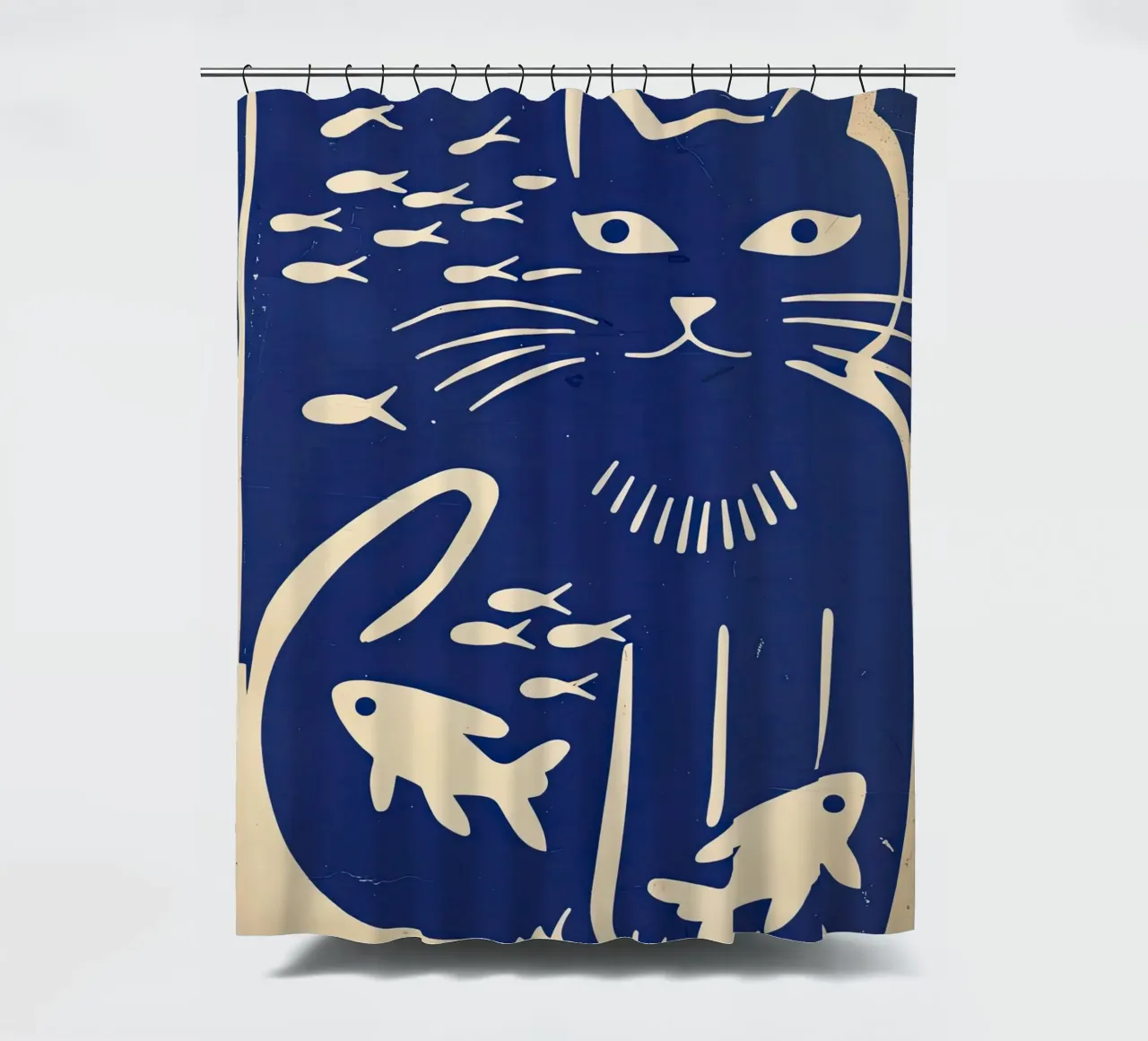 Gatto e pesce tenda da doccia da DaarbyN