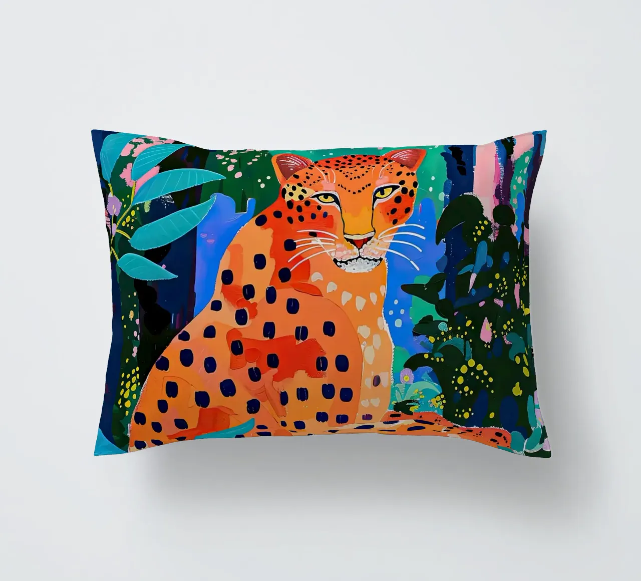 Dschungel-Leopard Kissen von DaarbyN