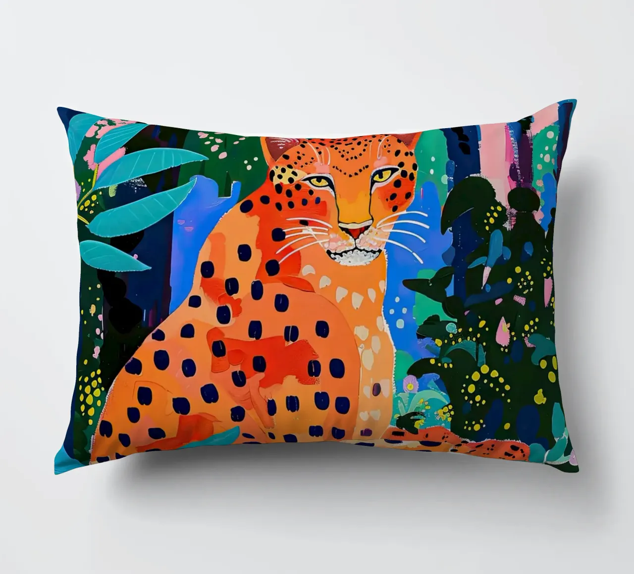Dschungel-Leopard Kissen von DaarbyN