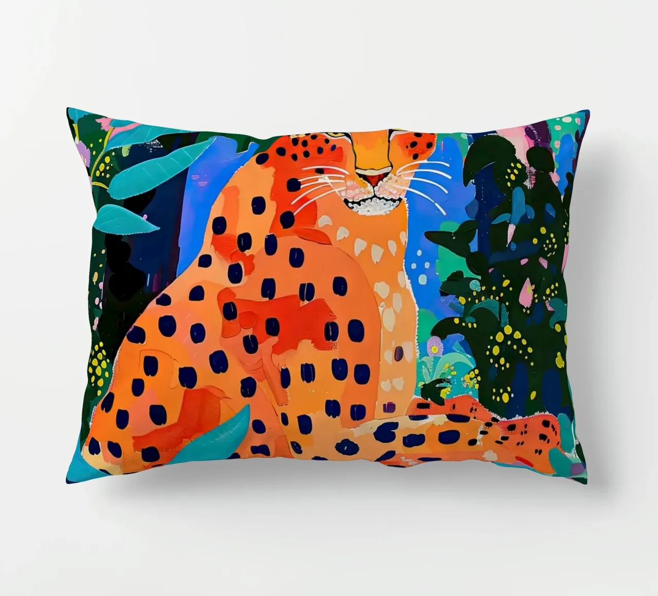 Dschungel-Leopard Kissen von DaarbyN