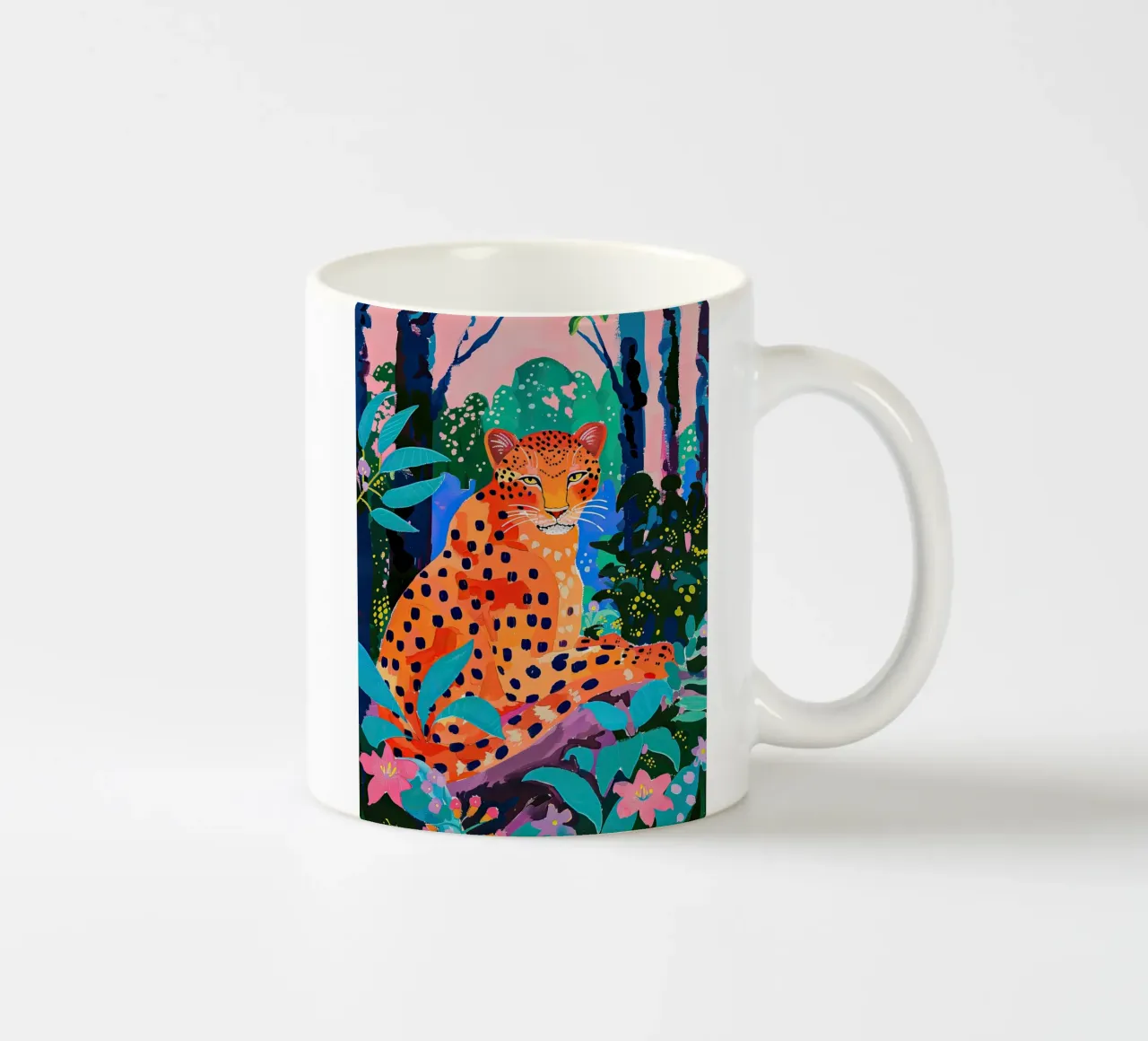Leopardo della giungla tazza in ceramica da DaarbyN