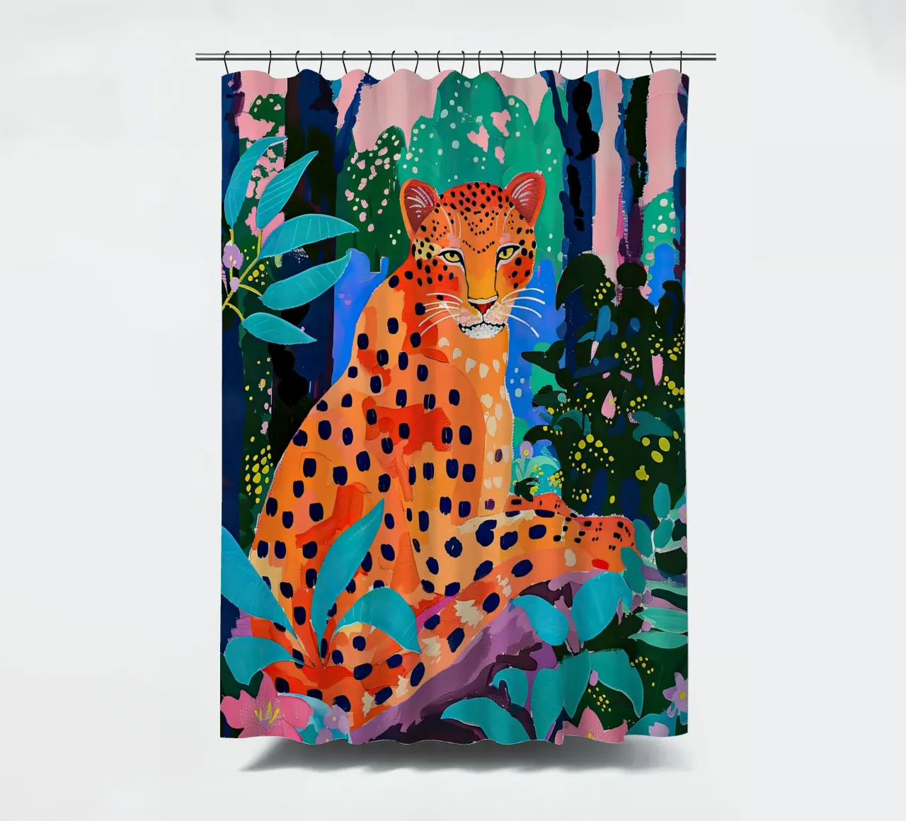 Dschungel-Leopard Duschvorhang von DaarbyN