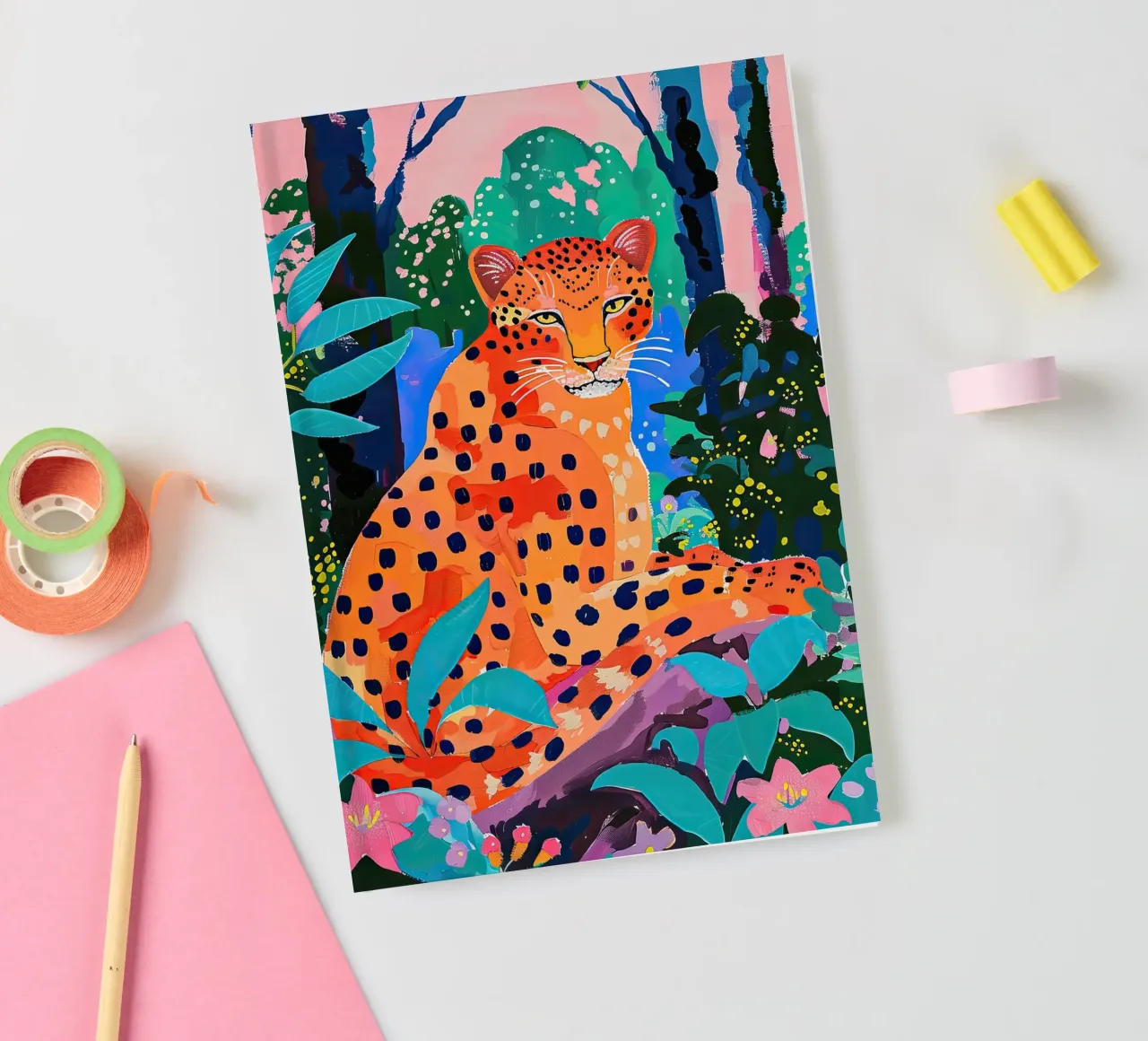 Jungle Leopard notebook by DaarbyN