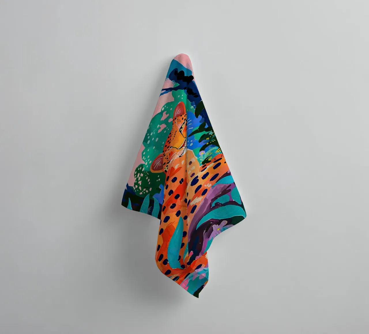 Jungle Leopard towel by DaarbyN
