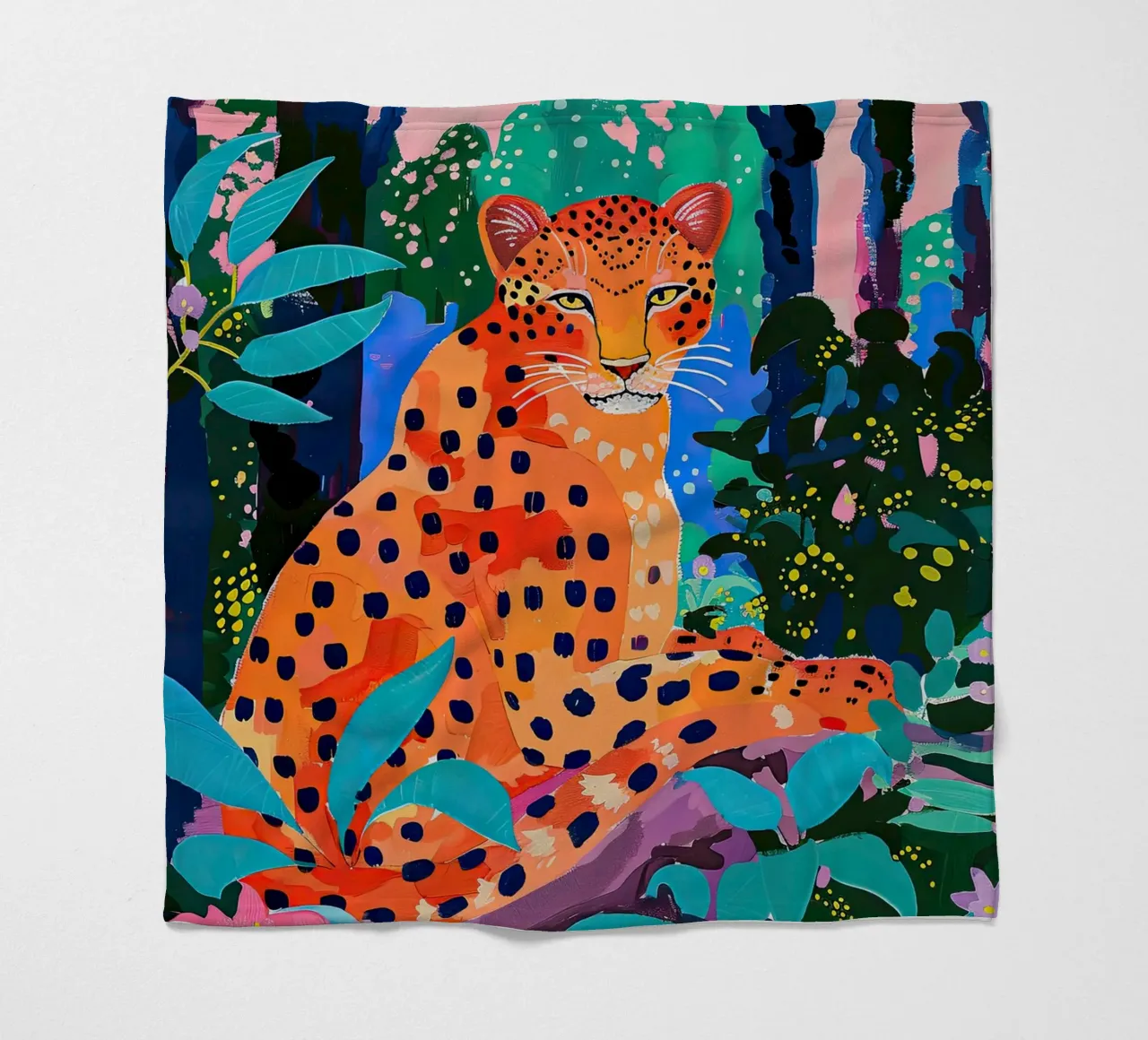 Dschungel-Leopard Fleecedecke von DaarbyN