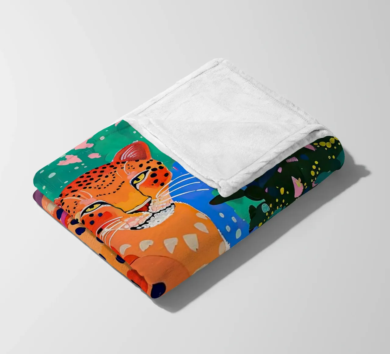 Dschungel-Leopard Fleecedecke von DaarbyN