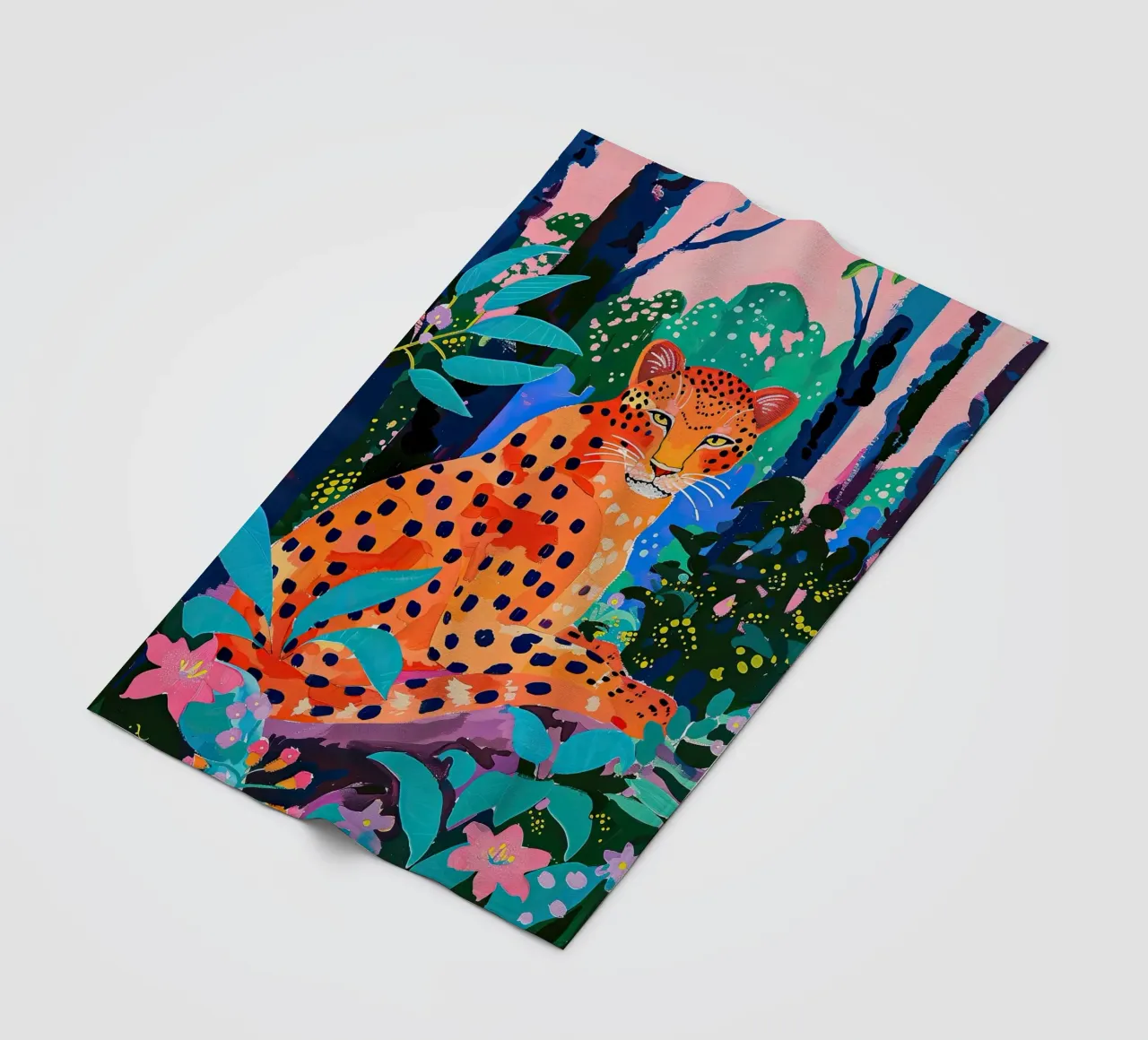 Dschungel-Leopard Fleecedecke von DaarbyN
