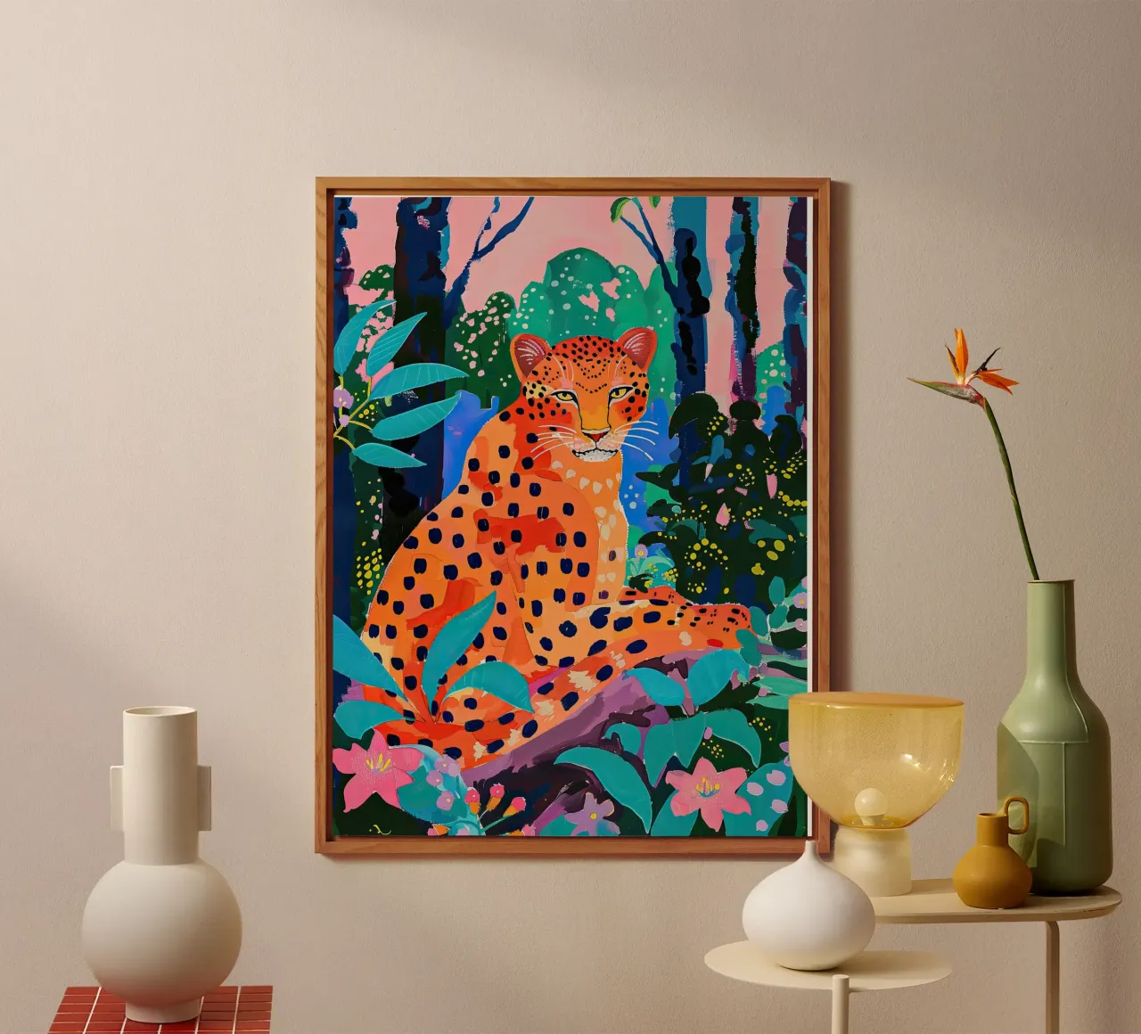 Jungle Leopard alu-dibond by DaarbyN