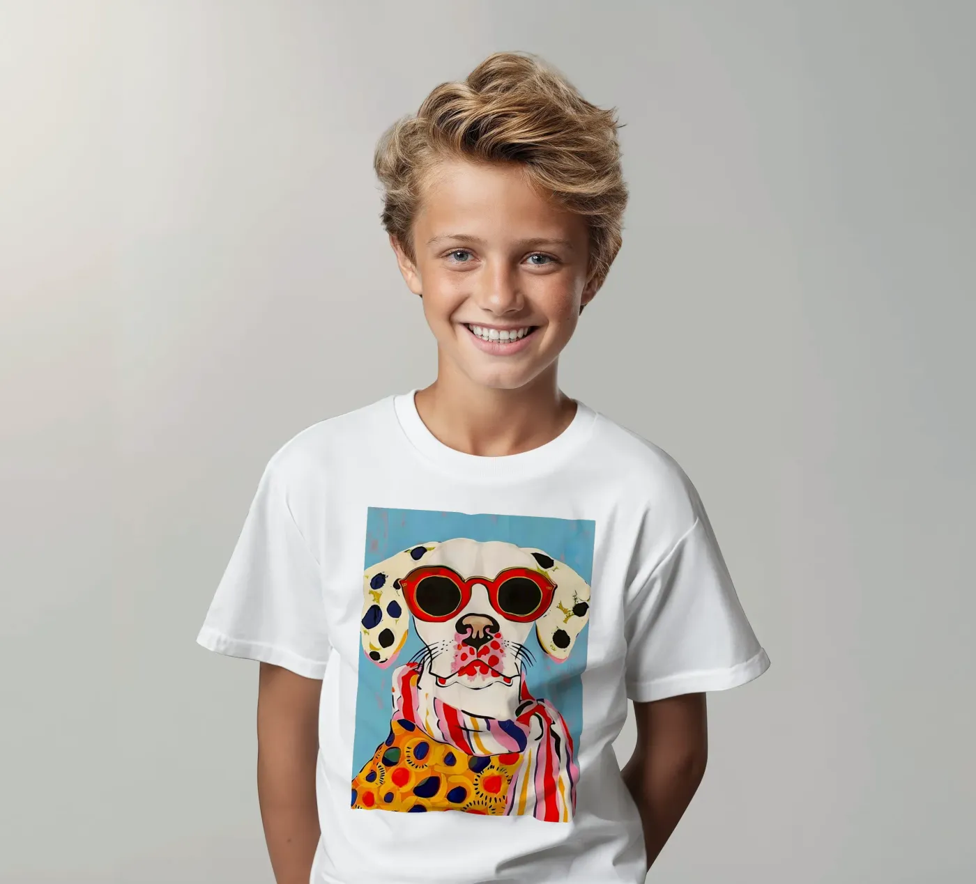 Fashion Dog kids t-shirt by DaarbyN