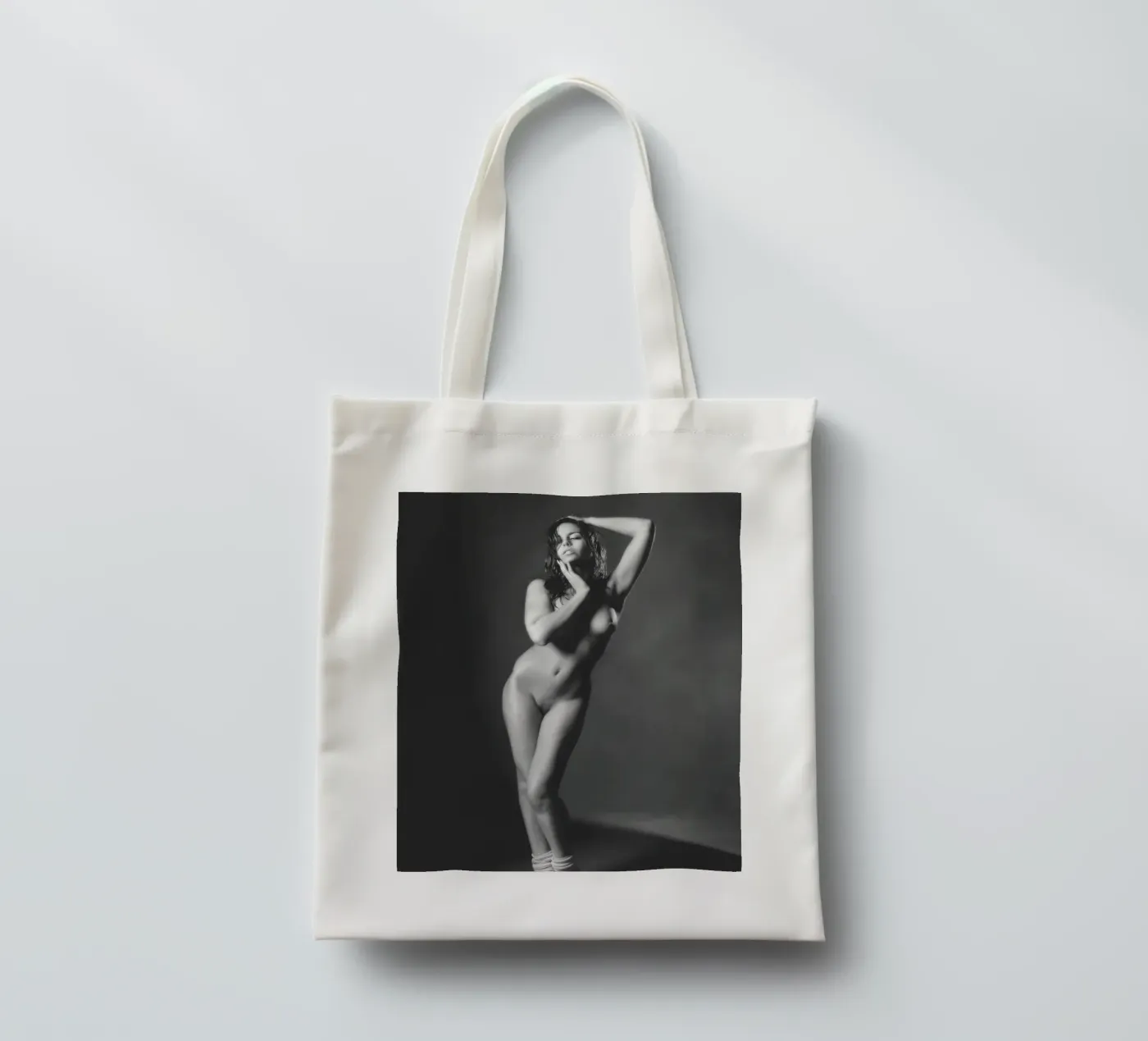 Adele X Mono tote bag by Dave Hare Photography