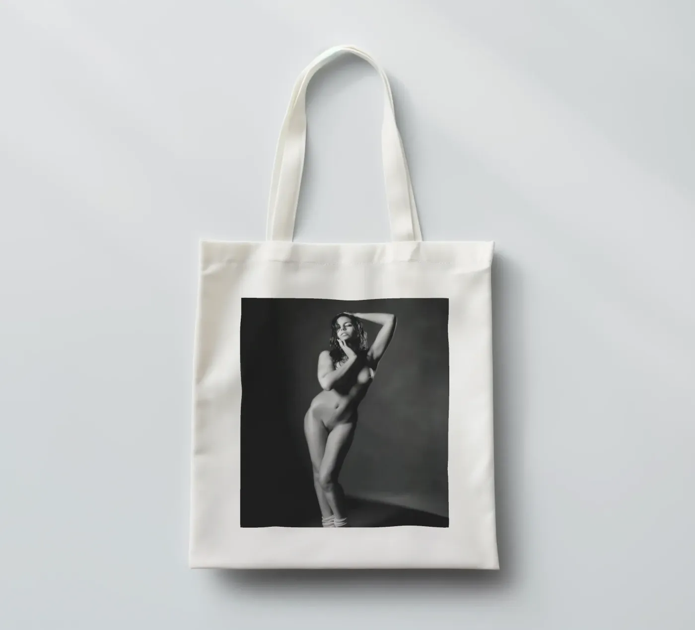 Adele X Mono tote bag by Dave Hare Photography