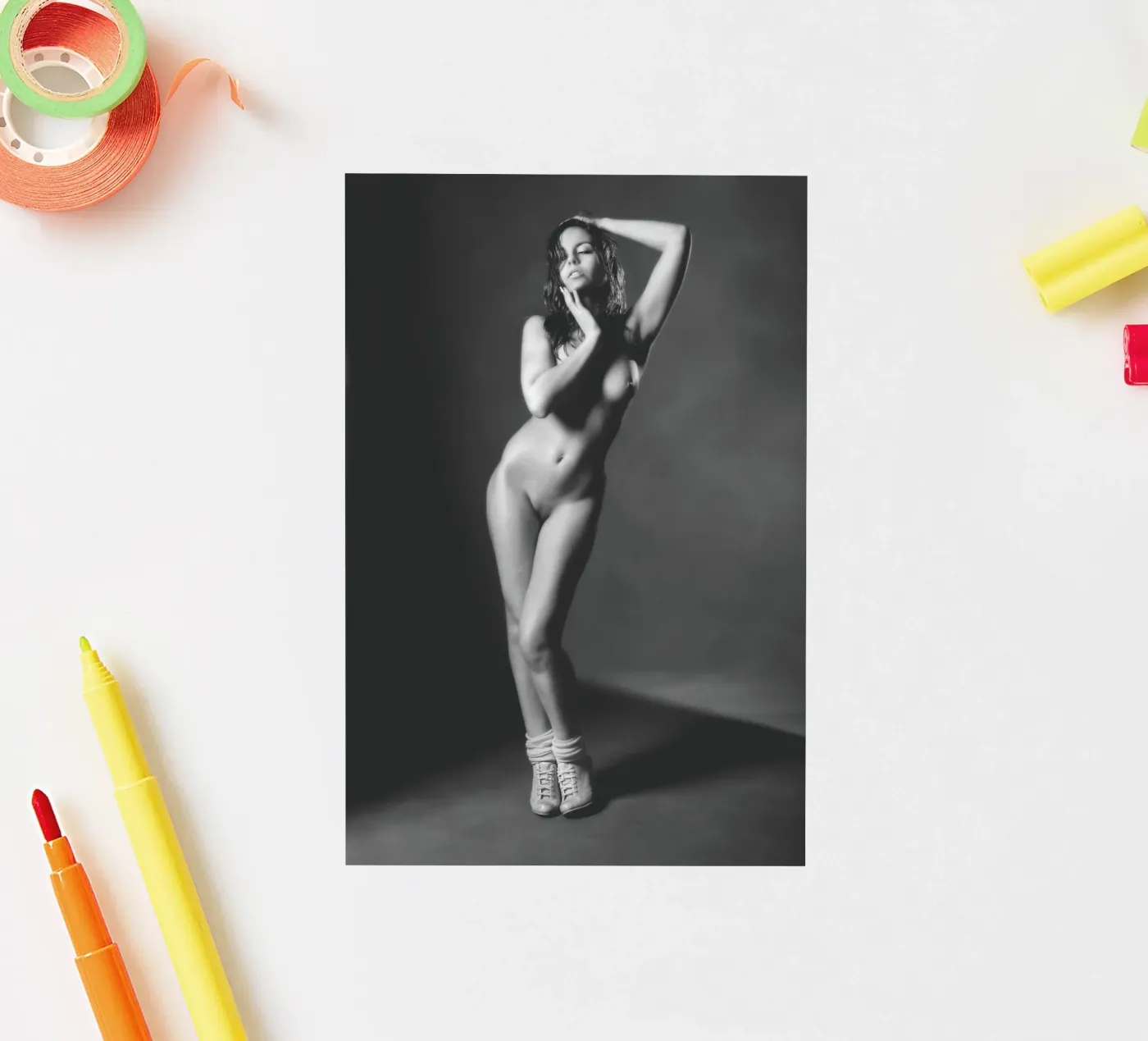 Adele X Mono sticker van Dave Hare Photography