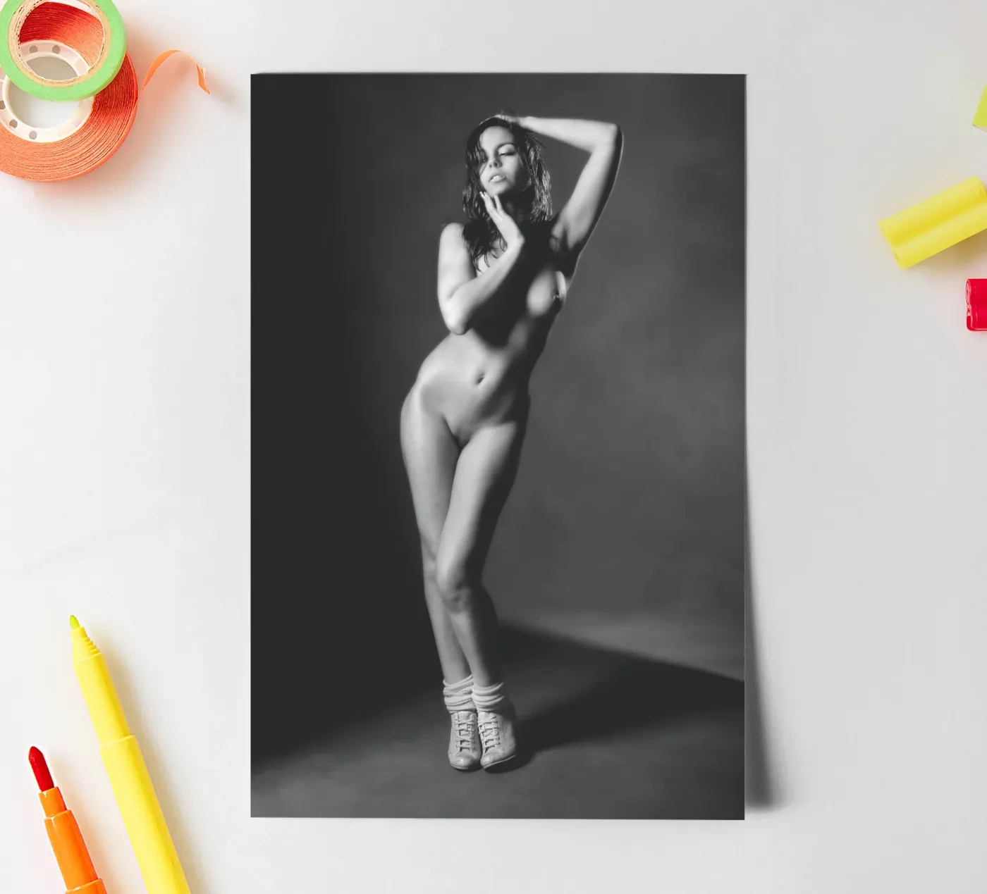 Adele X Mono stickervel van Dave Hare Photography