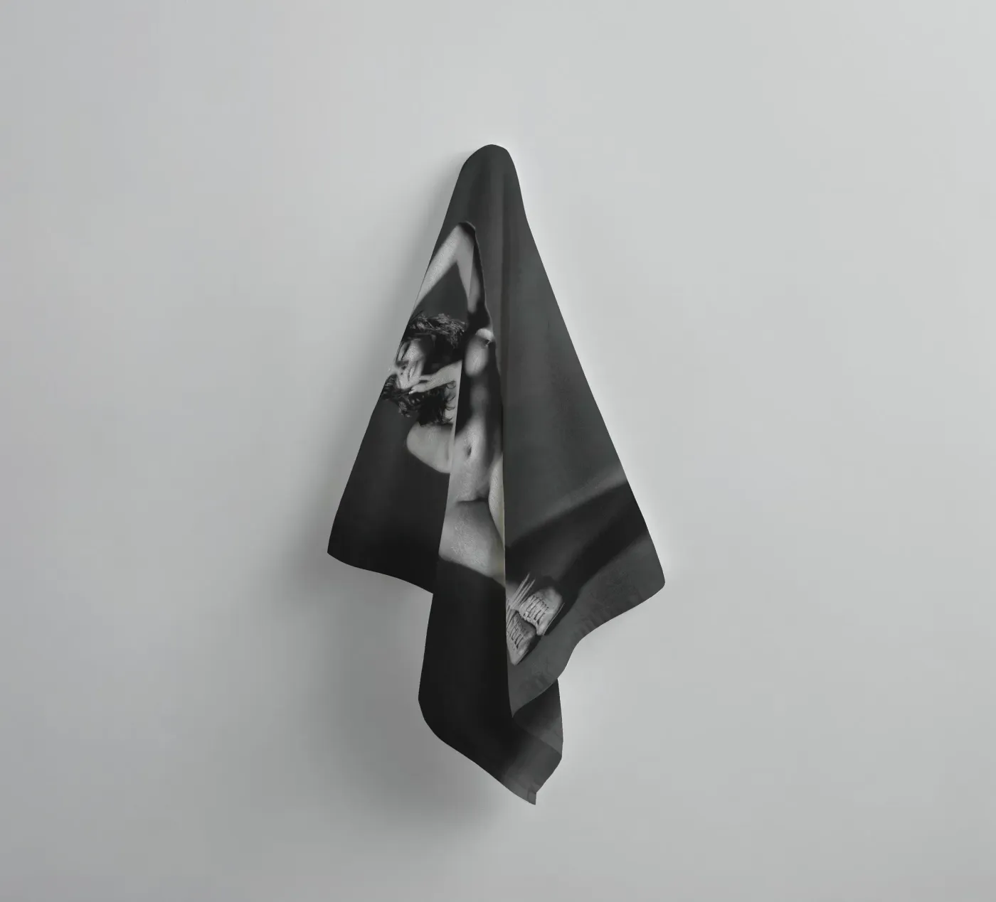 Adele X Mono badhanddoek van Dave Hare Photography