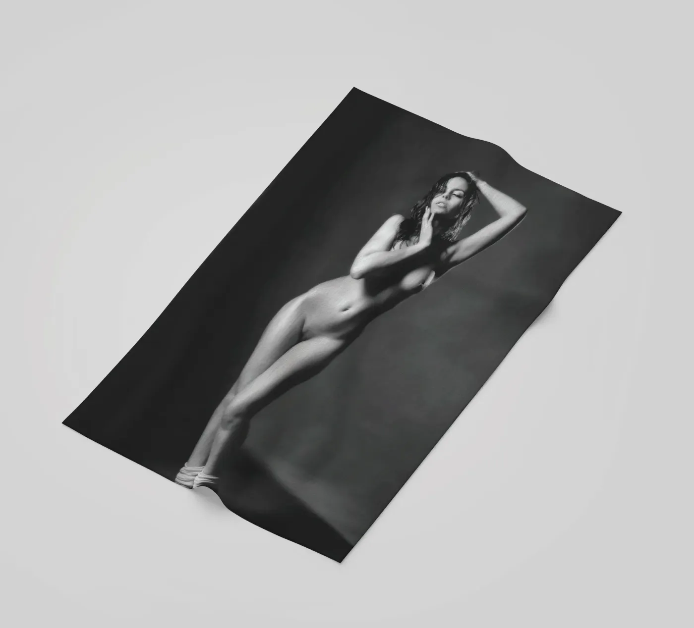 Adele X Mono strandhanddoek van Dave Hare Photography