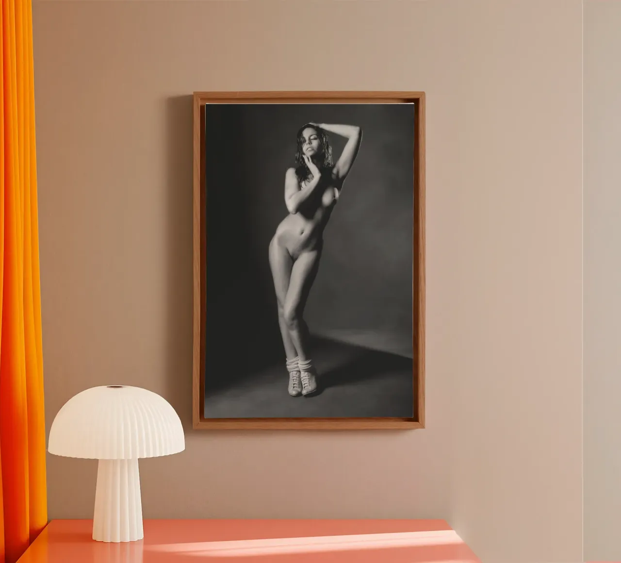 Adele X Mono tela con Cornice a cassetta da Dave Hare Photography