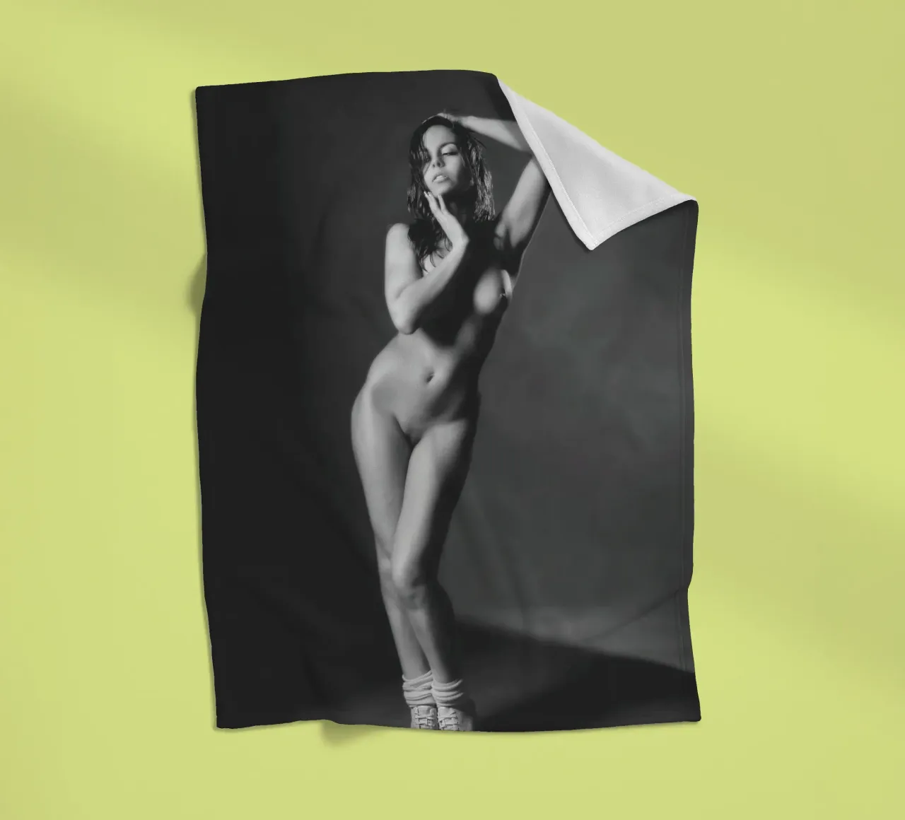 Adele X Mono Fleecedecke von Dave Hare Photography