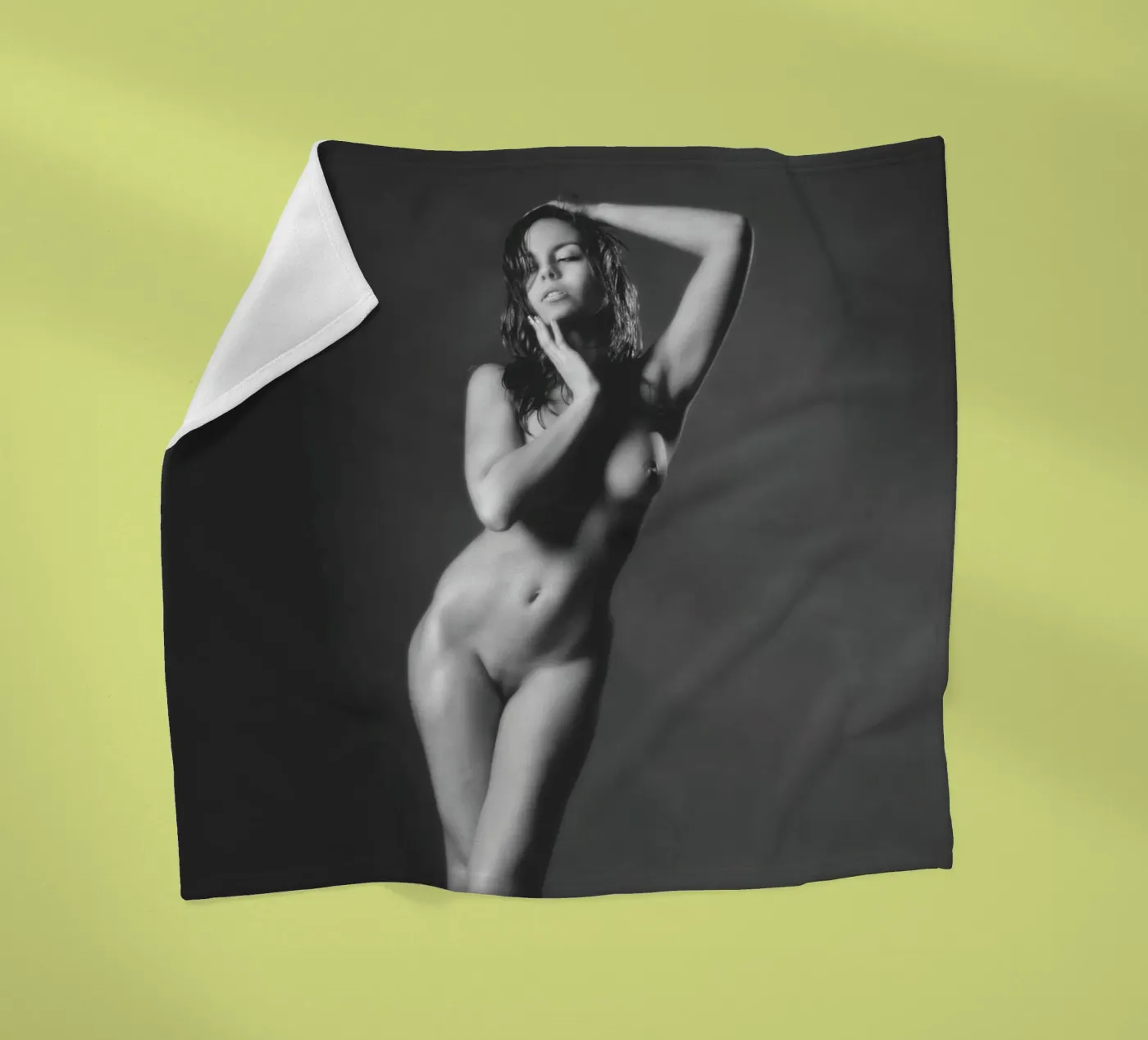 Adele X Mono Fleecedecke von Dave Hare Photography