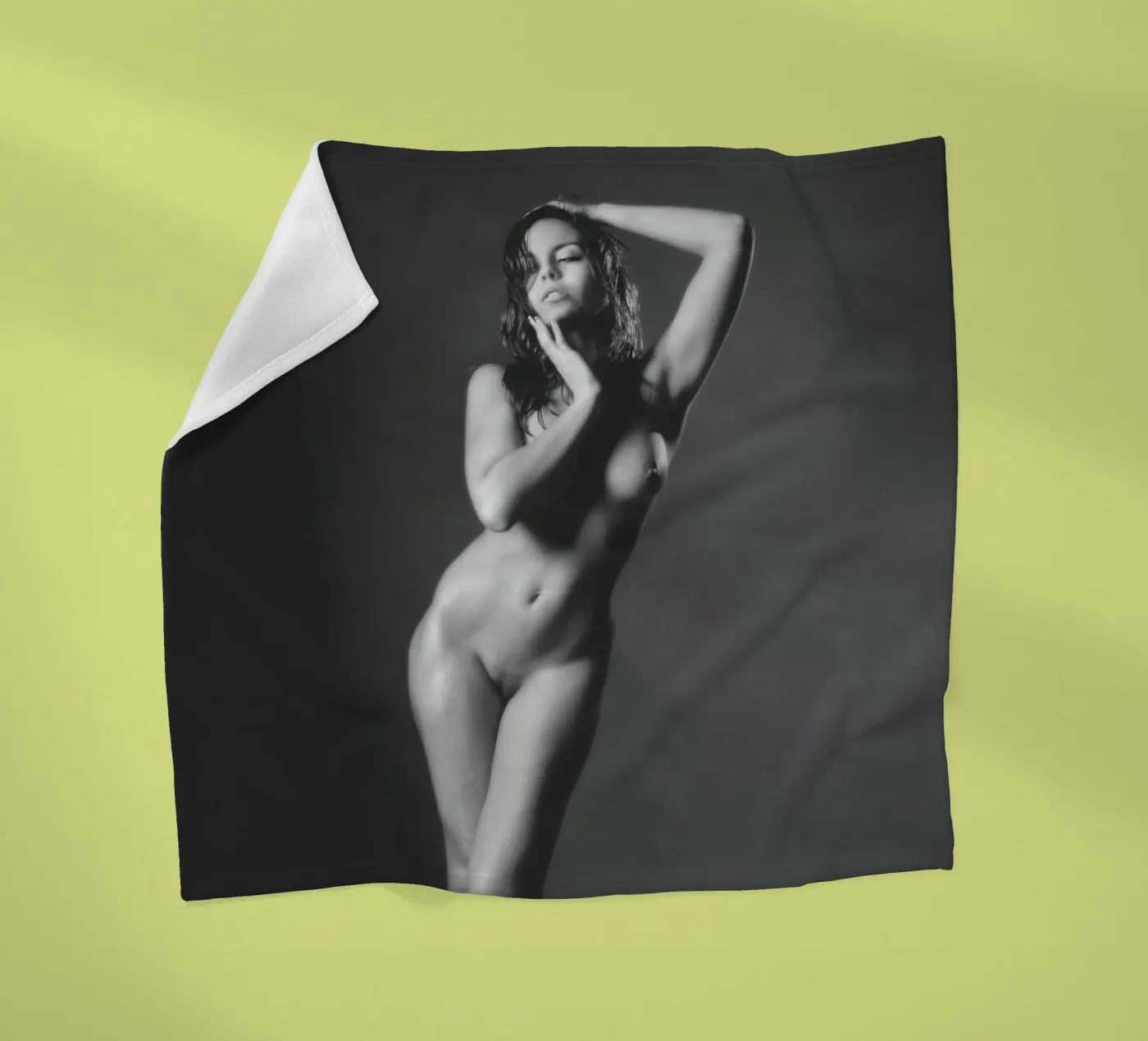 Adele X Mono fleecedeken van Dave Hare Photography