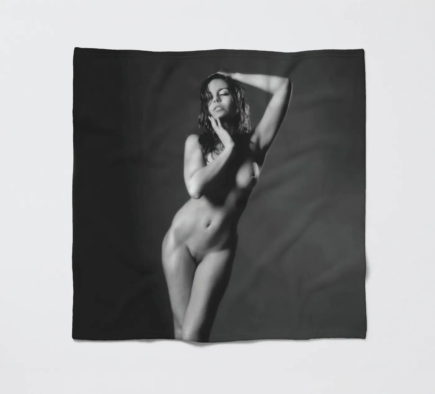 Adele X Mono Fleecedecke von Dave Hare Photography