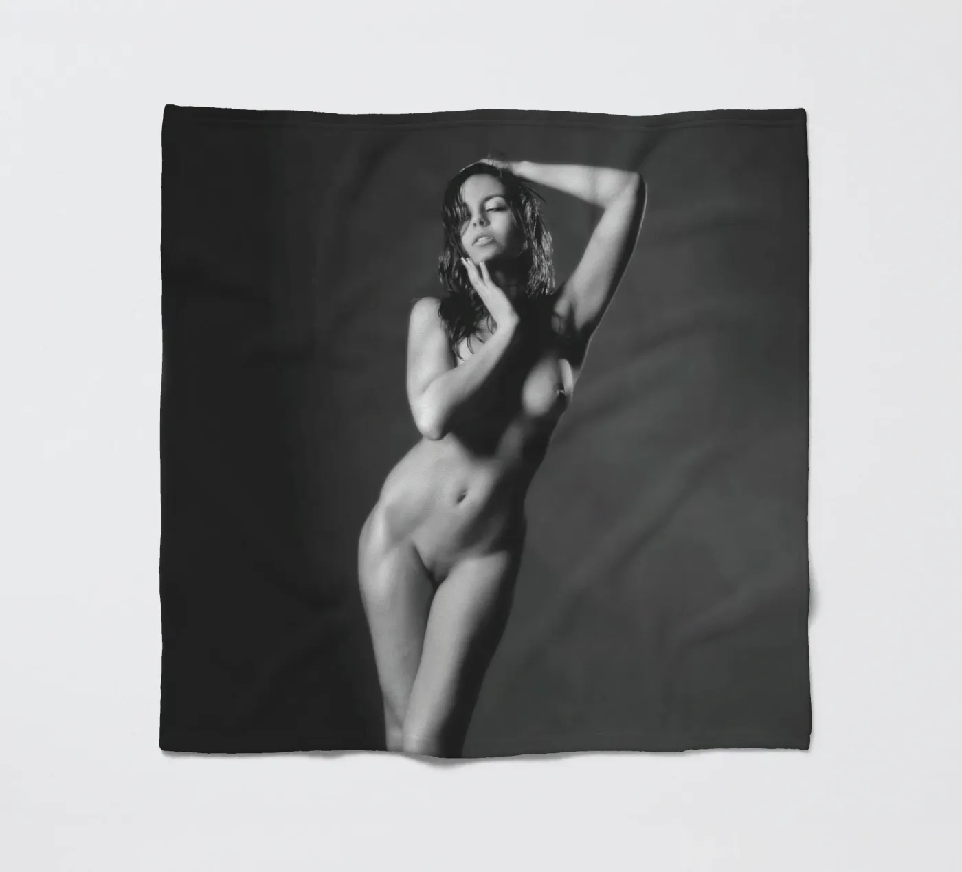 Adele X Mono fleecedeken van Dave Hare Photography