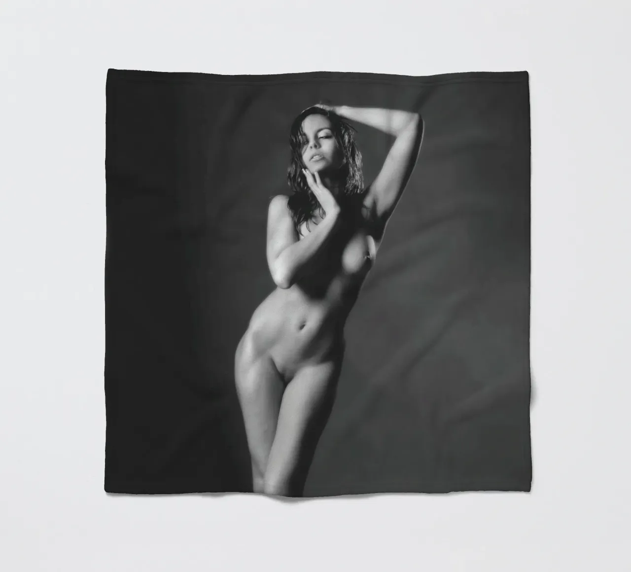 Adele X Mono Fleecedecke von Dave Hare Photography