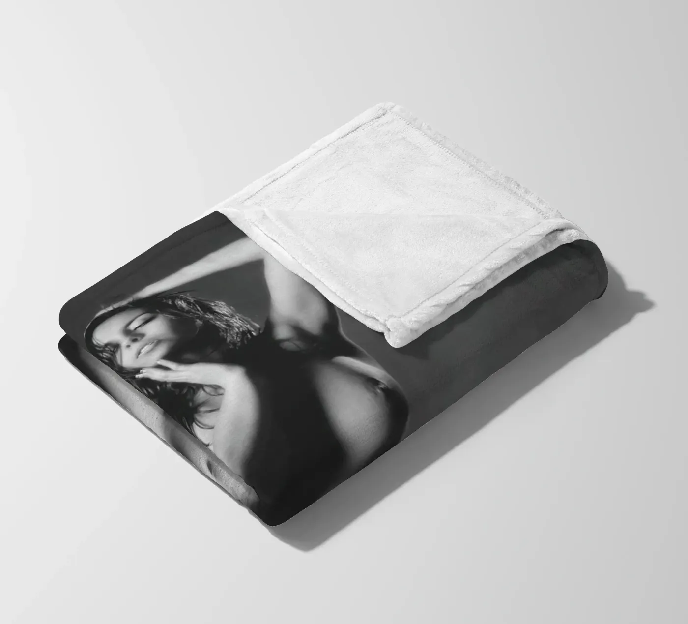 Adele X Mono fleecedeken van Dave Hare Photography