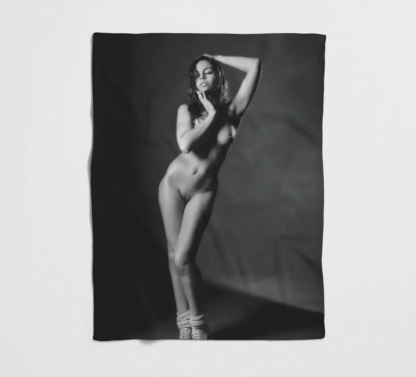 Adele X Mono Fleecedecke von Dave Hare Photography