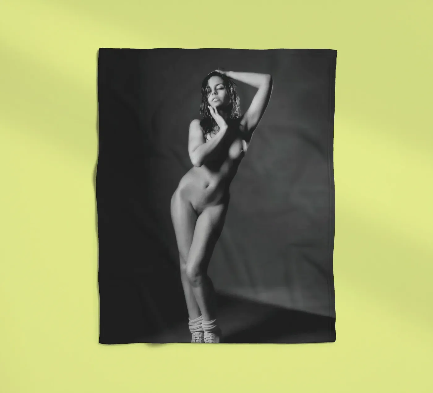 Adele X Mono fleecedeken van Dave Hare Photography