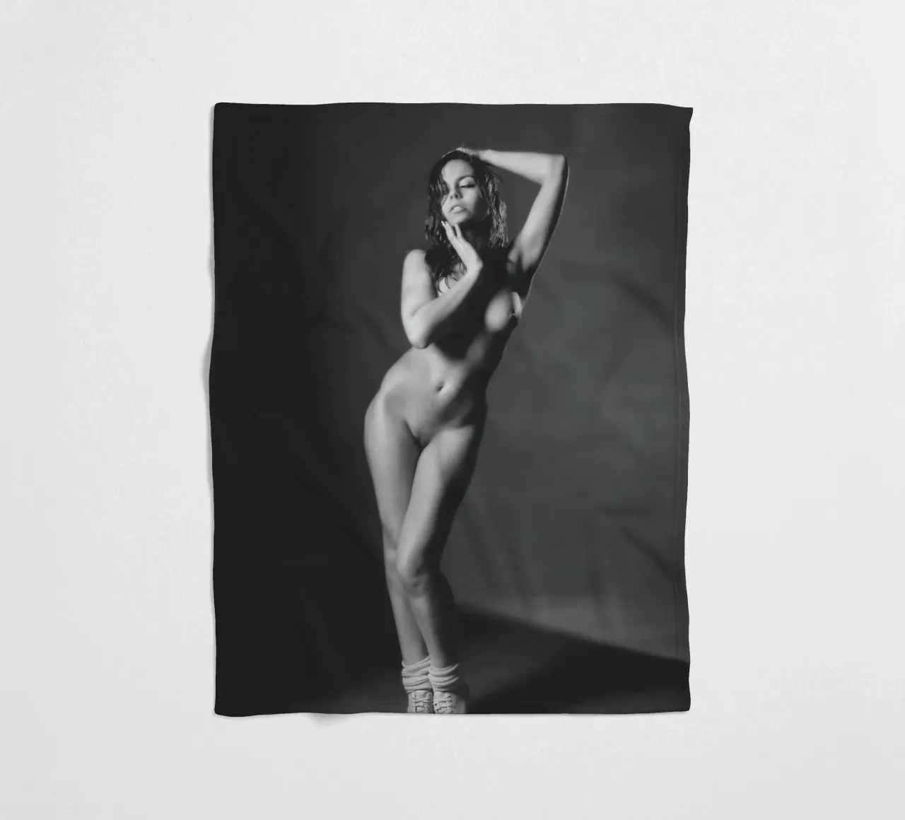 Adele X Mono Fleecedecke von Dave Hare Photography