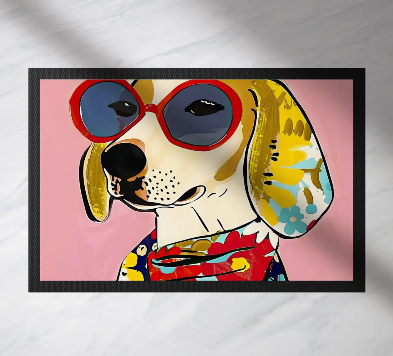 Fashion Dog 2 doormat by DaarbyN