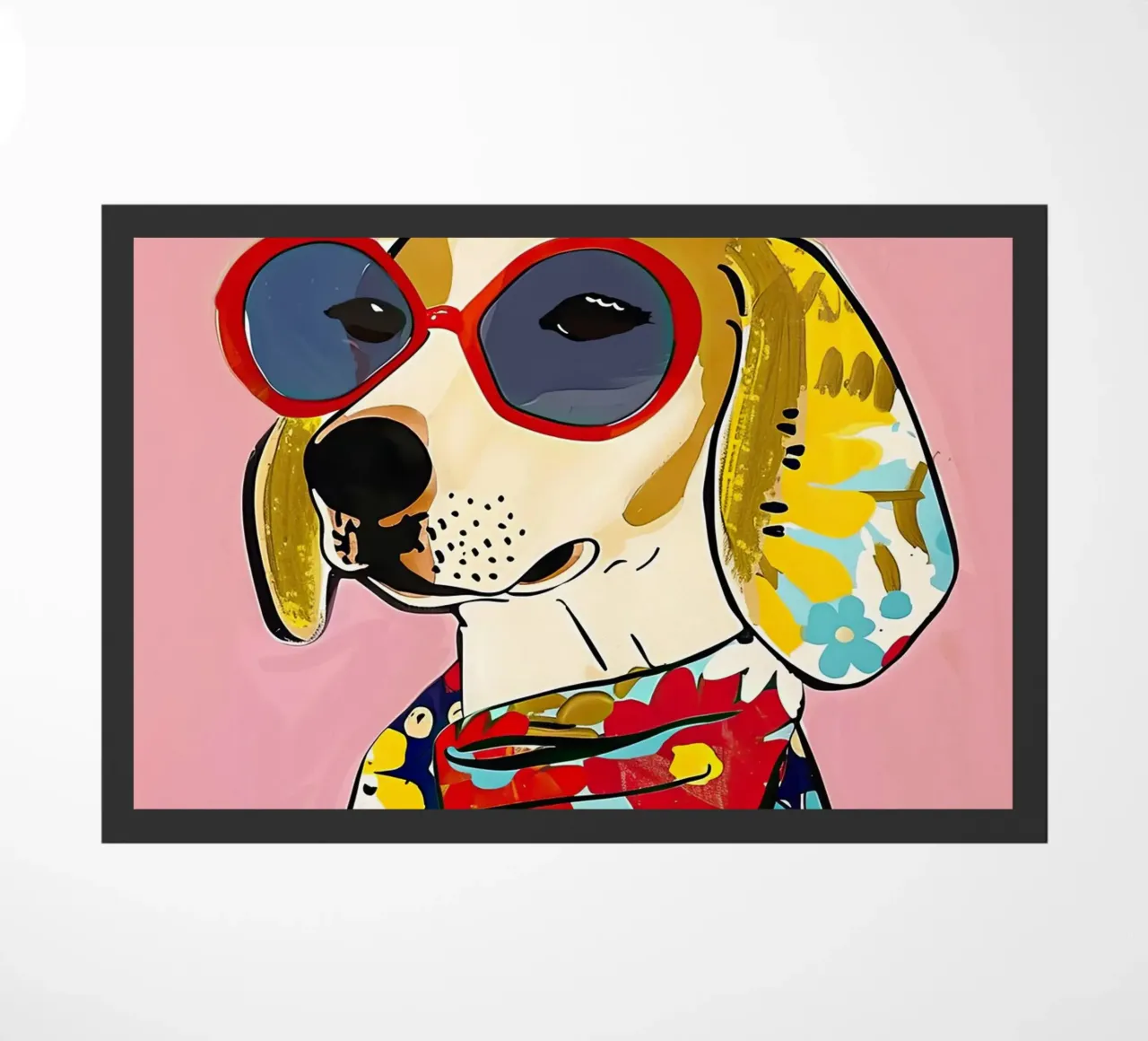 Fashion Dog 2 doormat by DaarbyN