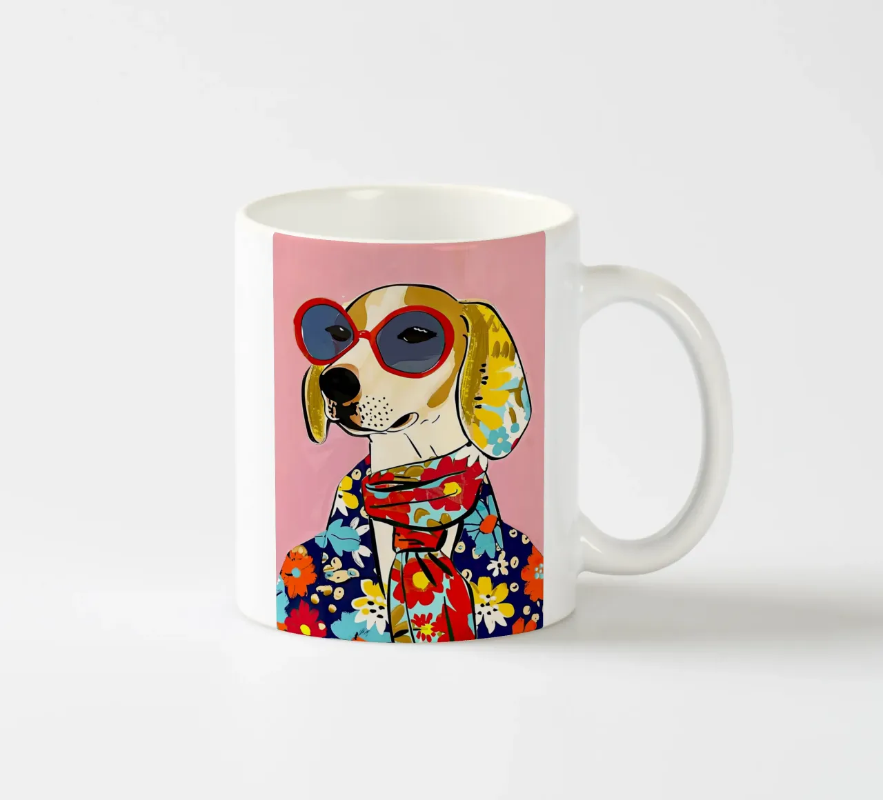 Mode Hund 2 Keramik Tasse von DaarbyN