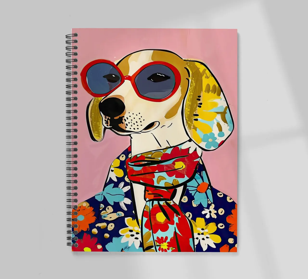 Fashion Dog 2 spiral notebook by DaarbyN