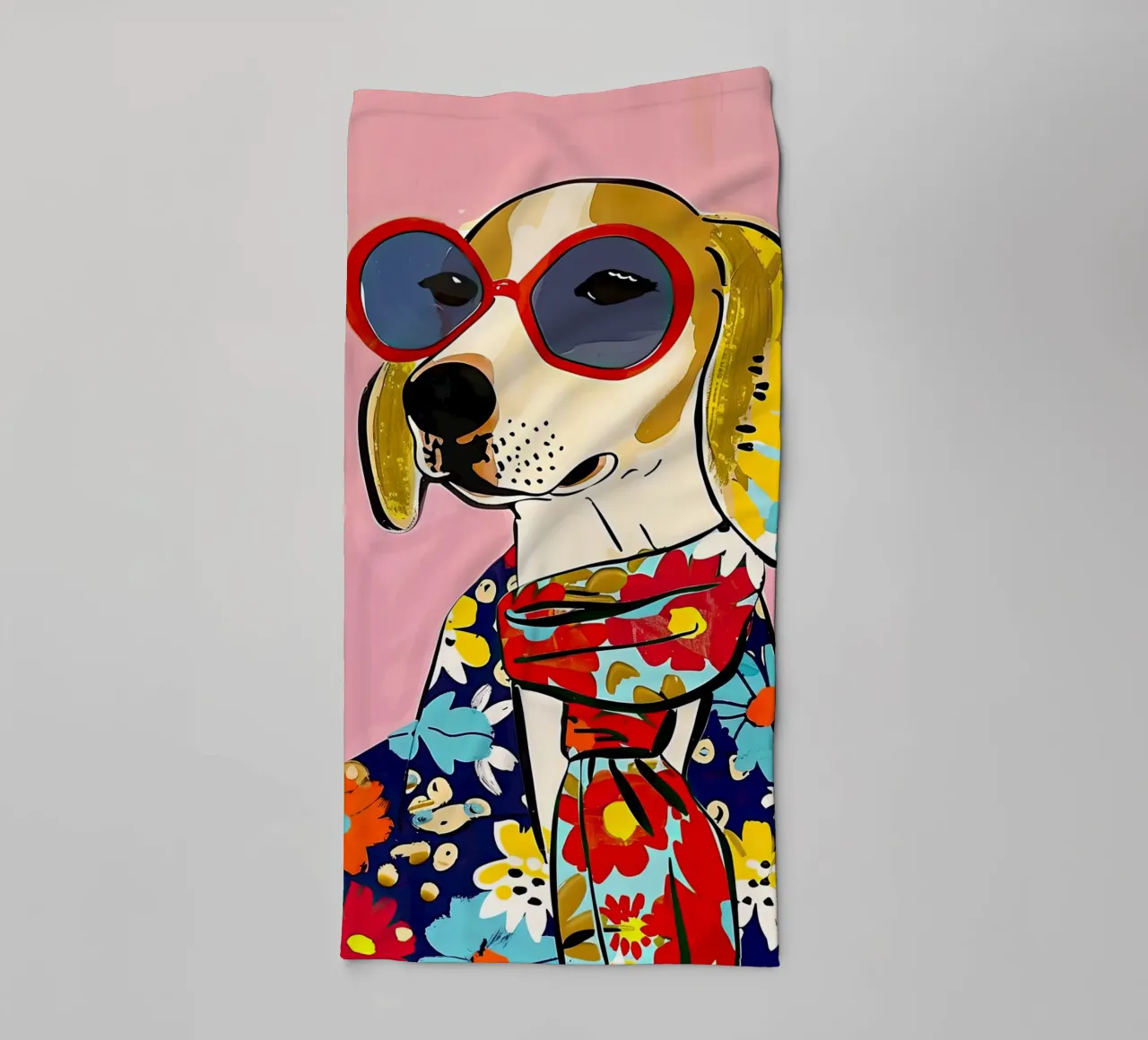 Chien de mode 2 serviette de bain de DaarbyN