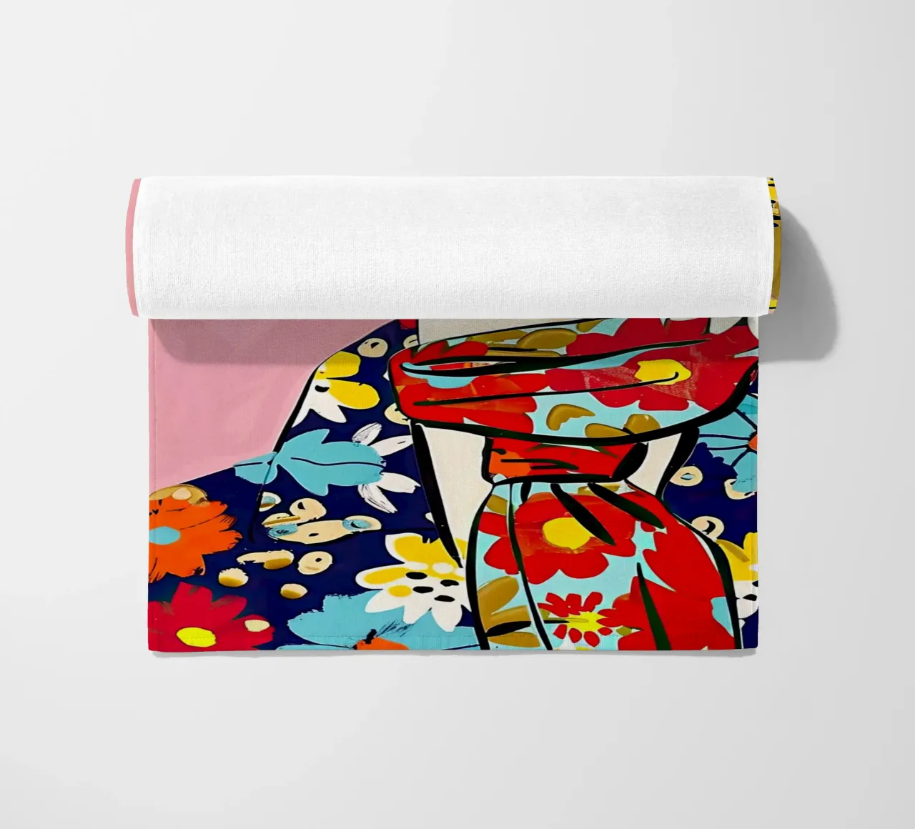 Fashion Dog 2 beach towel by DaarbyN