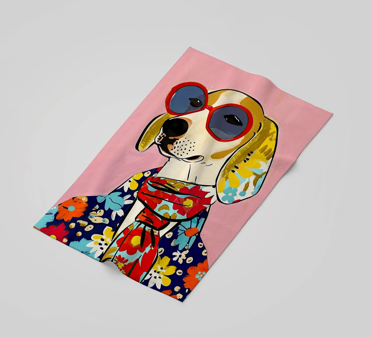 Fashion Dog 2 beach towel by DaarbyN